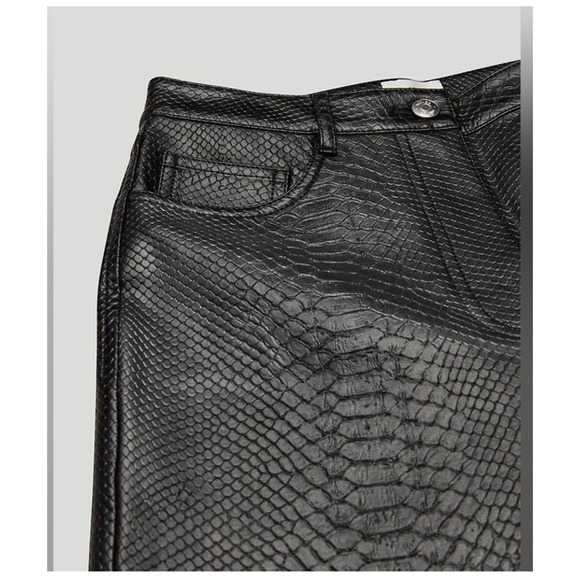 Wilfred Free Snake Skin Vegan Leather Pants - Picture 4 of 5